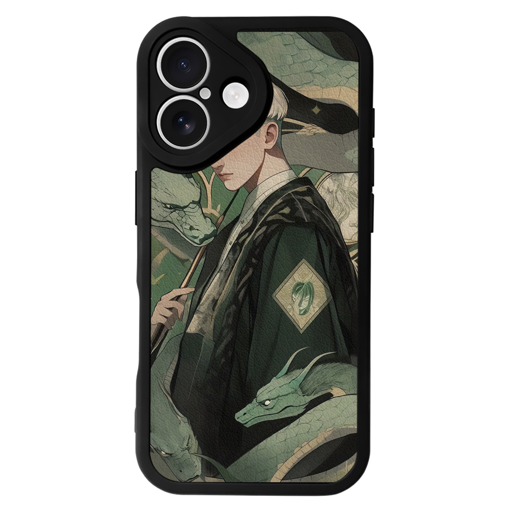 （画像用） Harry Potter ハリー・ポッターシリーズ 【iPhone 16シリーズ対応】シリコンスマホケース（レザー調） 材質：シリコン